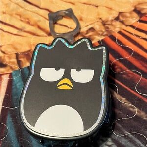 Squishmallows Black and White Owl Keychain with rings.